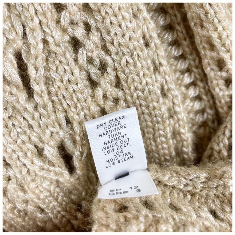 St.‎ John Chunky Knit Crochet Cardigan Size Small